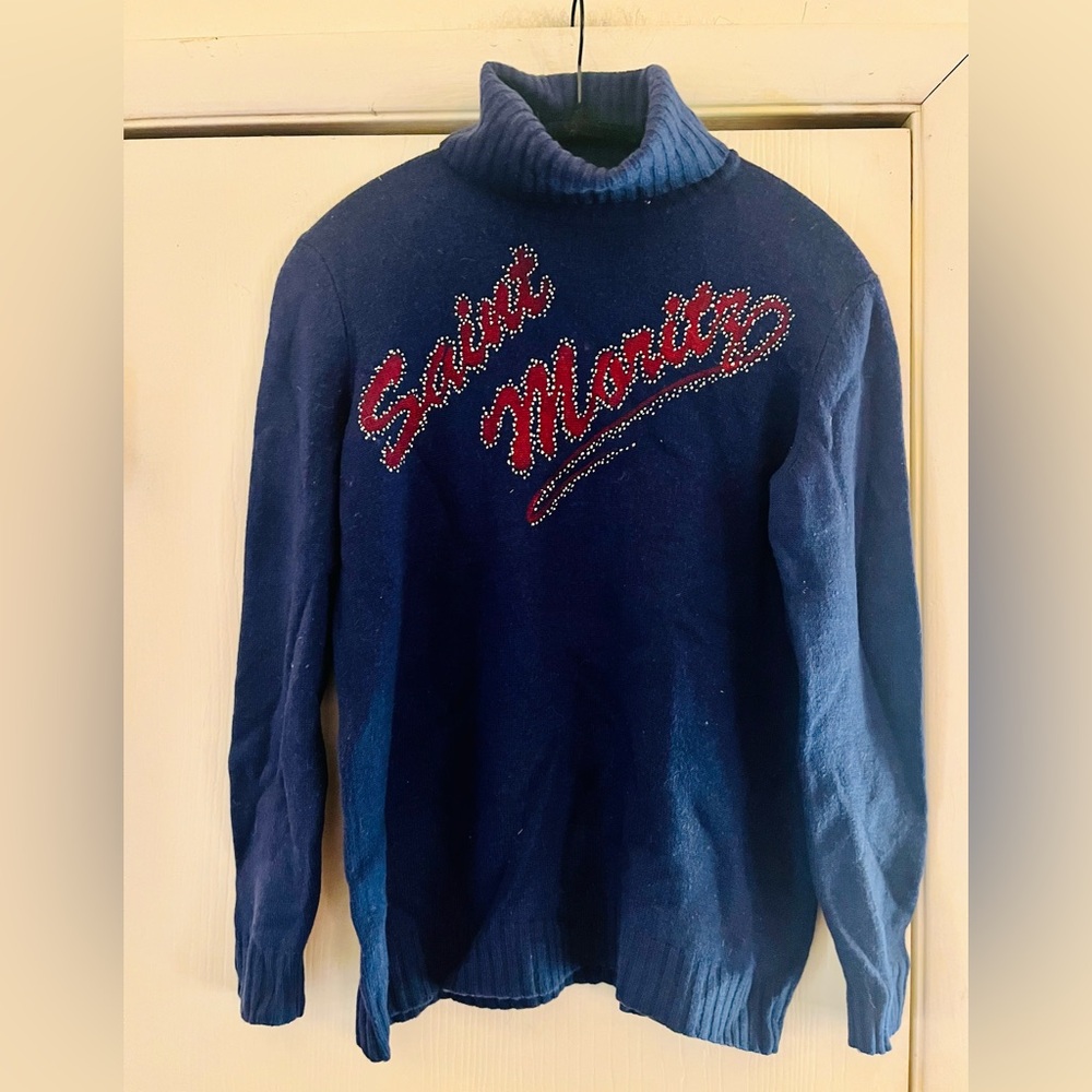 Les Copains Luxury Wool St Moritz St Barth Preppy Academia Sweater 42/4/6